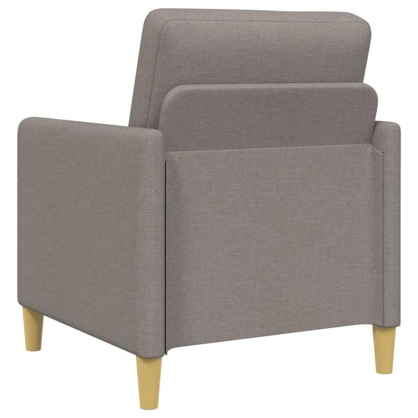 Sofa Set mit Stauraum 2 stk. Taupe Polyester