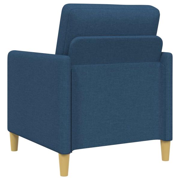 Sofa Set mit Stauraum 2 stk. Blau Polyester