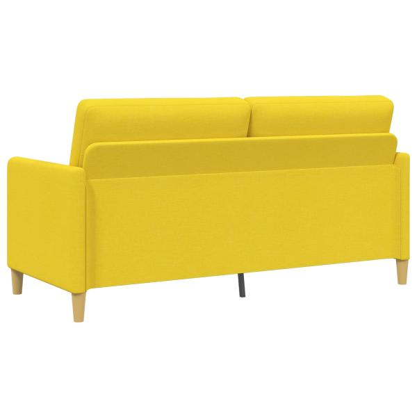 Sofa Set mit Stauraum 2 stk. Helles Gelb Polyester