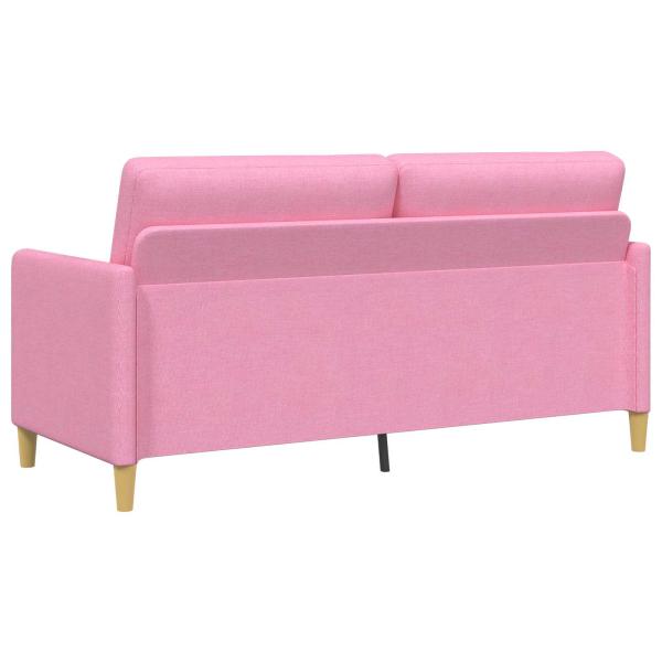 Sofa Set mit Stauraum 2 Stk. Rosa Polyester