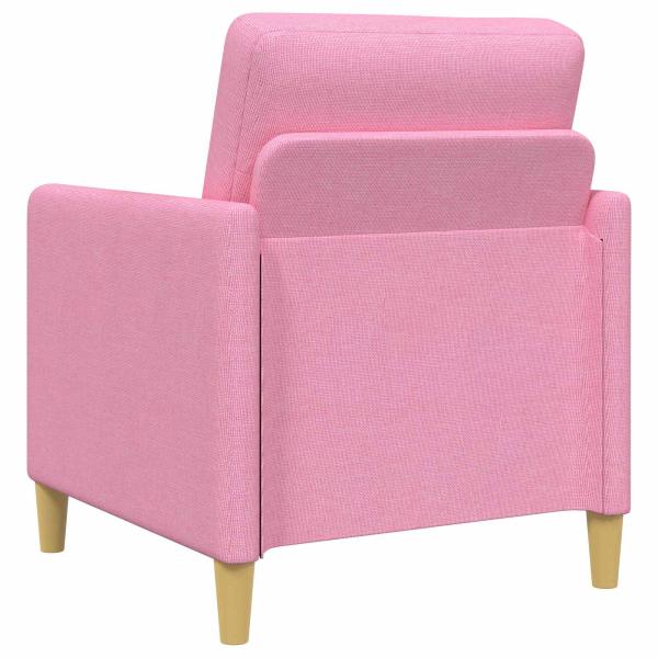 Sofa Set mit Stauraum 2 Stk. Rosa Polyester