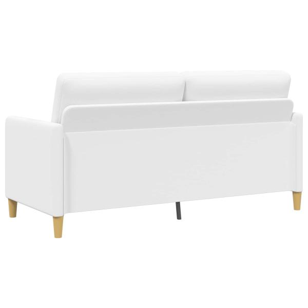 Sofa Set mit Stauraum 2 Stk. Weiß Polyester