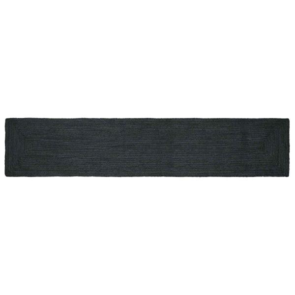 ARDEBO.de - Bereichsteppich Dunkelgrau 60 x 400 cm Jute