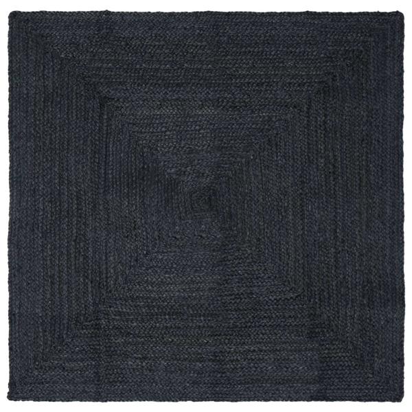 ARDEBO.de - Bereichsteppiche Quadratisch Dunkelgrau 200 x 200 cm Jute