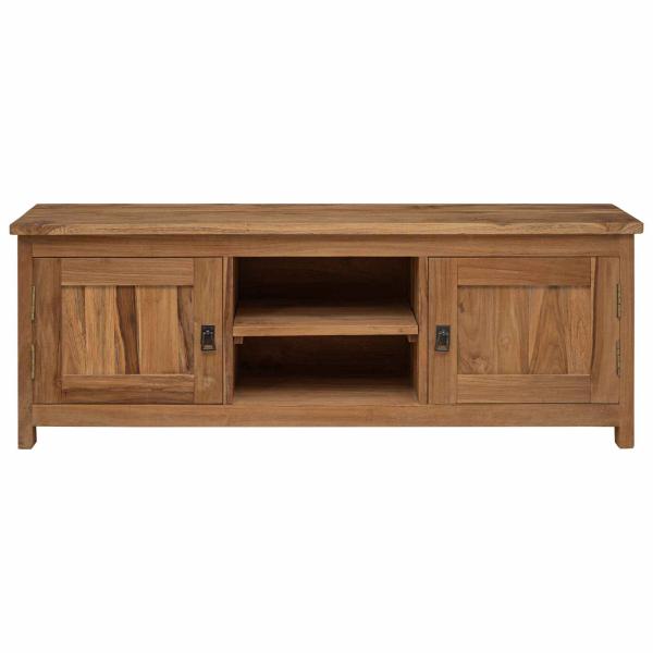 TV-Schrank 110 x 30 x 40 cm Natur Massivholz Teak