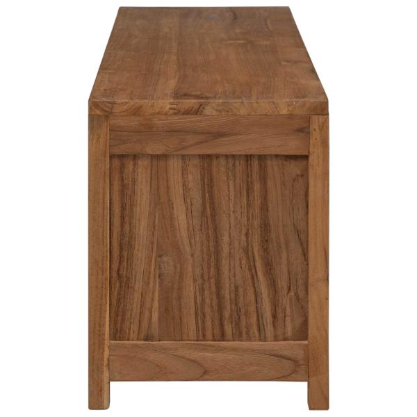 TV-Schrank 110 x 30 x 40 cm Natur Massivholz Teak