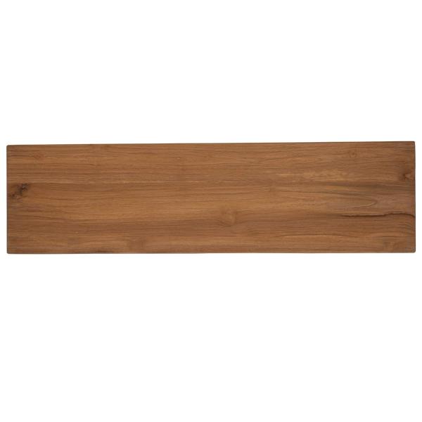 TV-Schrank 110 x 30 x 40 cm Natur Massivholz Teak