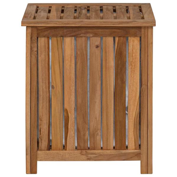 Wäschekorb Natur Massivholz Teak