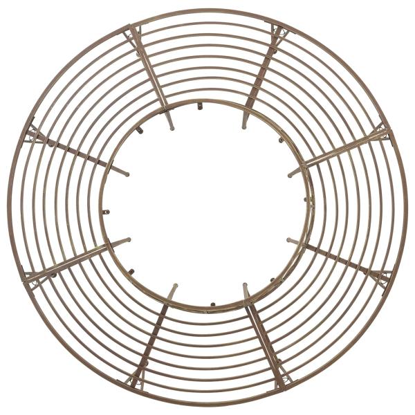 Baumbank 8-Sitzanzahl Ø 160 x 89 cm Stahl Antikbraun Rund