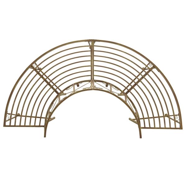Baumbank 4-Sitzanzahl 160 x 80 x 89 cm Stahl Antikbraun