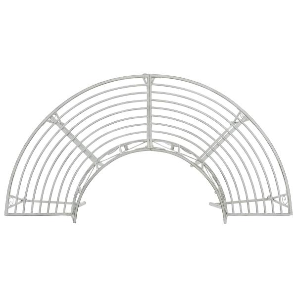 Baumbank 4-Sitzanzahl 160 x 80 x 89 cm Stahl Antik Weiß