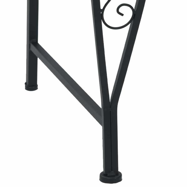 Baumbank 8-Sitzanzahl Ø 160 x 89 cm Stahl Schwarz Rund