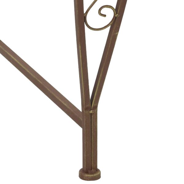 Baumbank 8-Sitzanzahl Ø 160 x 89 cm Stahl Antikbraun Rund