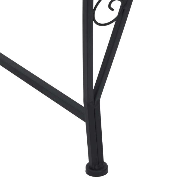Baumbank 4-Sitzanzahl 160 x 80 x 89 cm Stahl Schwarz