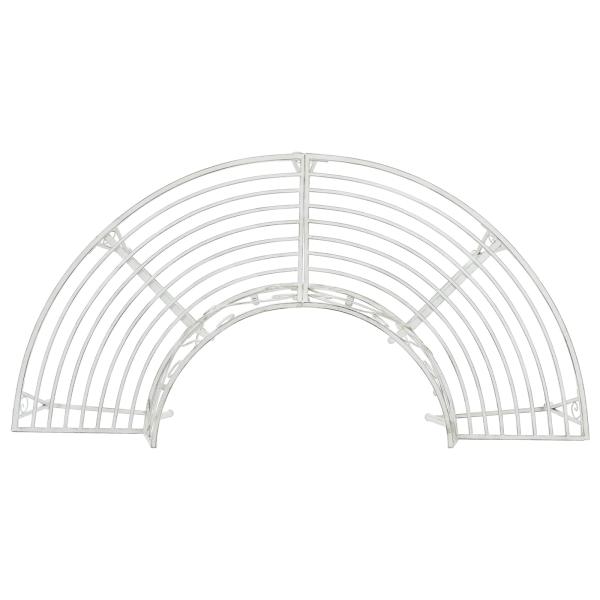 Baumbank 4-Sitzanzahl 160 x 80 x 89 cm Stahl Antik Weiß