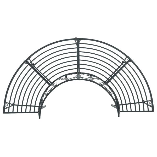 Baumbank 4-Sitzanzahl 160 x 80 x 89 cm Stahl Silber Grau