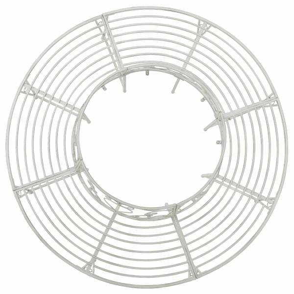 Baumbank 8-Sitzanzahl Ø 160 x 89 cm Stahl Antik Weiß Rund