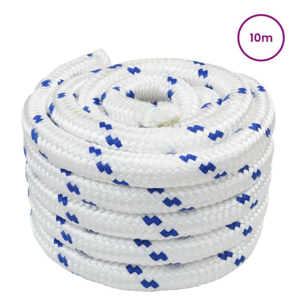 Bootsseil 4 mm 10 m Weiß und Blau