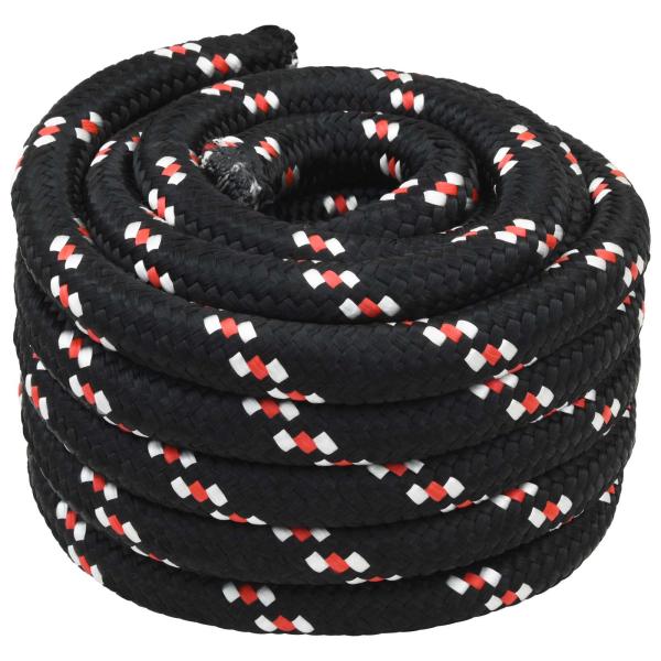 ARDEBO.de - Bootsseil 4 mm 5 m Schwarz und Rot