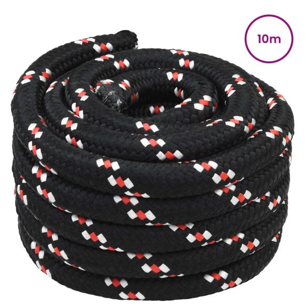 Bootsseil 5 mm 10 m Schwarz und Rot