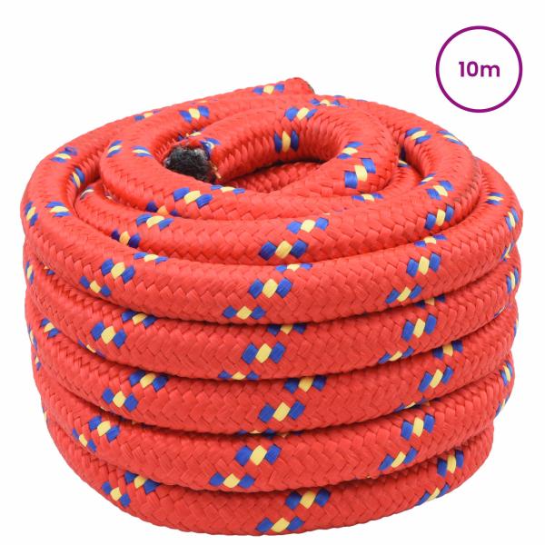 Bootsseil 4 mm 10 m Rot