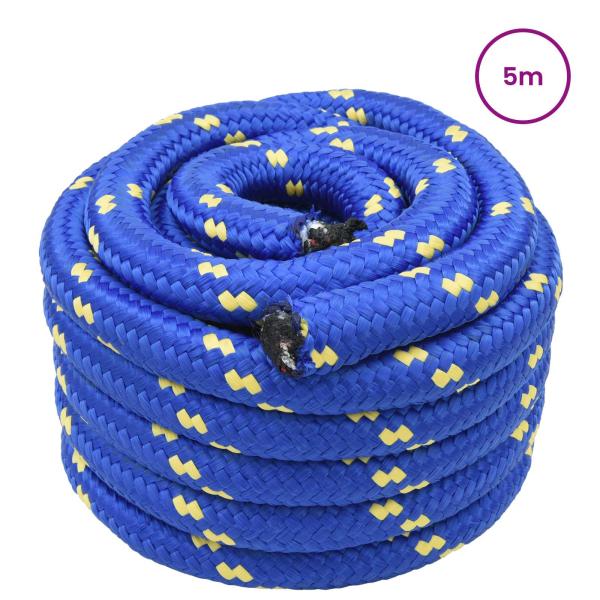 Bootsseil 5 mm 5 m Blau