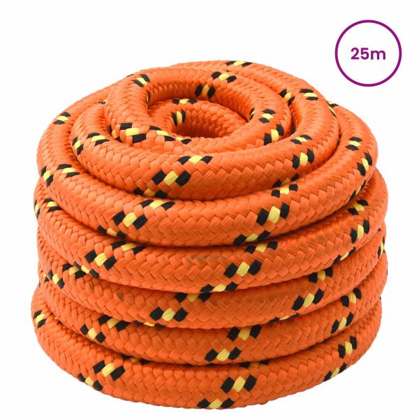 Bootsseil 5 mm 25 m Orange