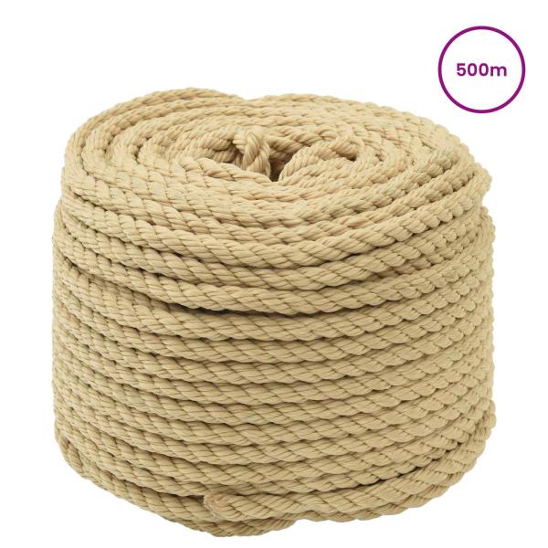 Bootsseil 8 mm 500 m Natur