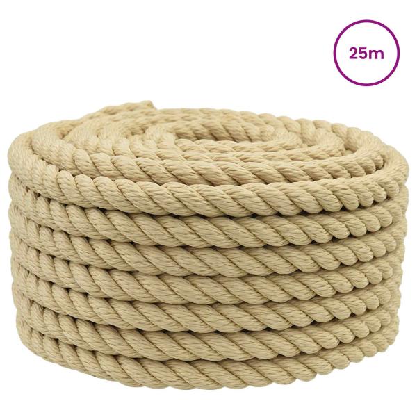 Bootsseil 18 mm 25 m Natur