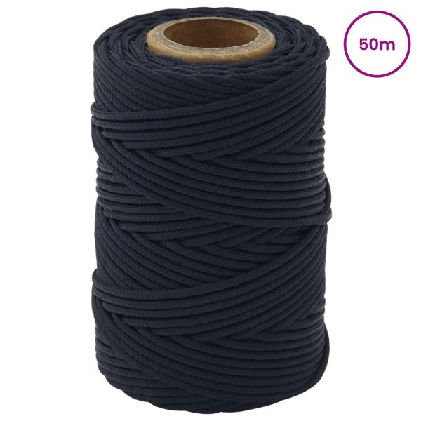 Bootsseil 0.2 mm 50 m Königsblau Polyester