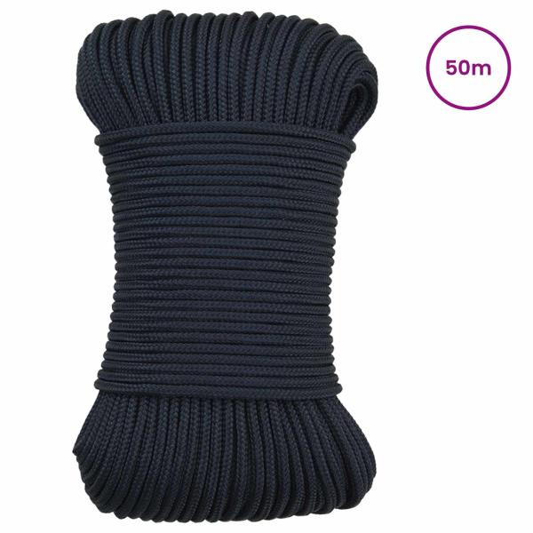 Bootsseil 0.4 mm 50 m Königsblau Polyester