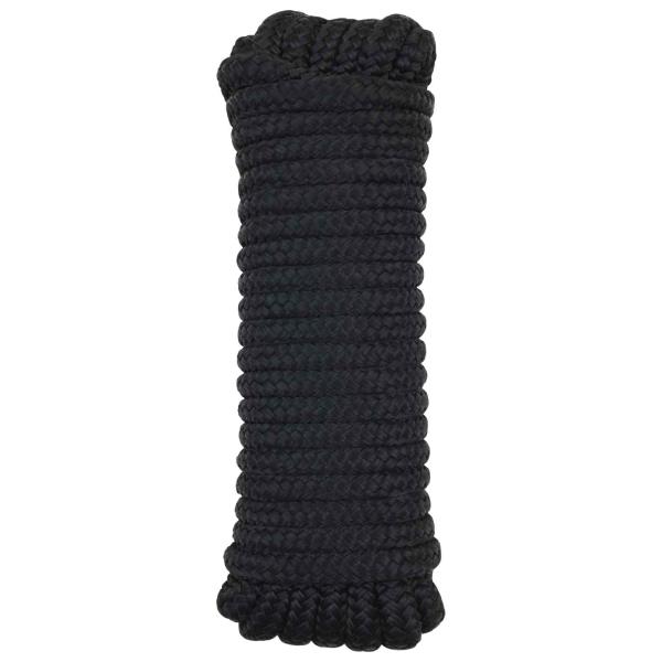 ARDEBO.de - Bootsseil 12 mm 9 m Schwarz Polyester