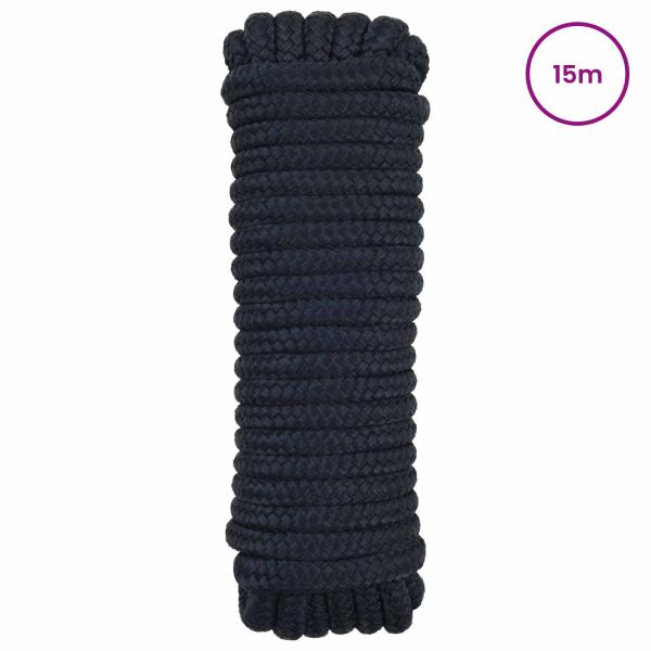 Bootsseil 2 mm 15 m Königsblau Polyester