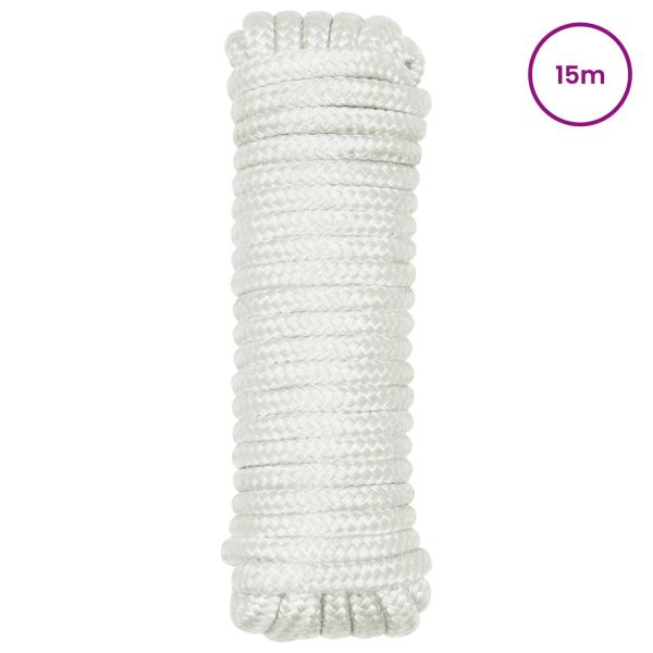 Bootsseil 2 mm 15 m Weiß Polyester