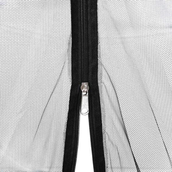 Garten Moskitoschutznetz 220 Mesh Schwarz 4 x 4 x 2,5 m