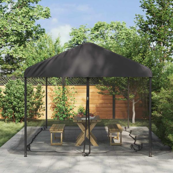 ARDEBO.de - Moskito-Netz für Pavillon 220 Mesh Schwarz 6 x 3 x 2 m