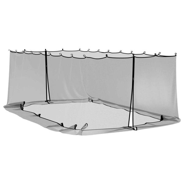 Moskito-Netz für Pavillon 220 Mesh Schwarz 6 x 3 x 2 m