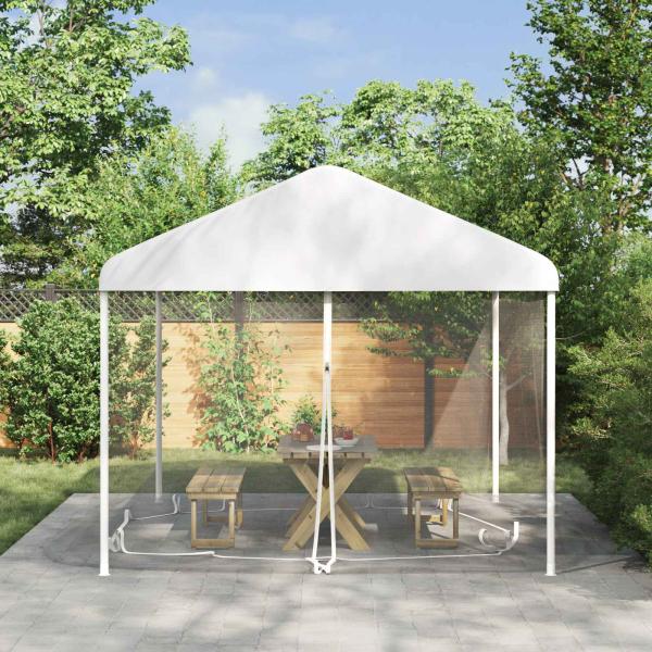 ARDEBO.de - Moskito-Netz für Pavillon 220 Mesh Weiß 3,6 x 3 x 2 cm