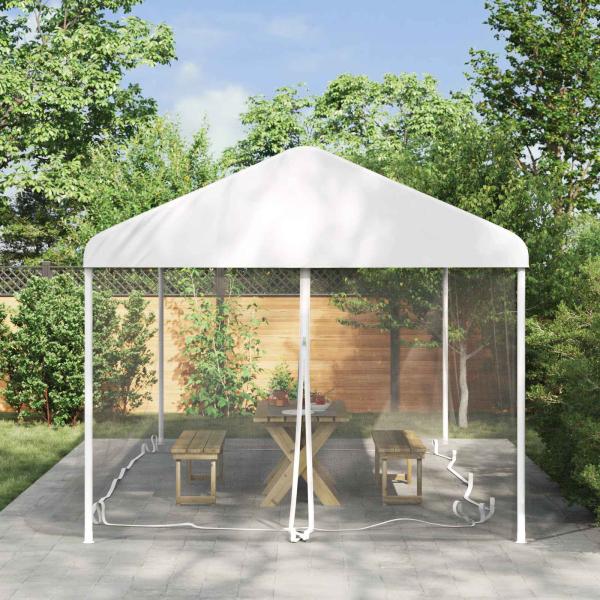 ARDEBO.de - Moskito-Netz für Pavillon 220 Mesh Weiß 6 x 3 x 2 m Polyester