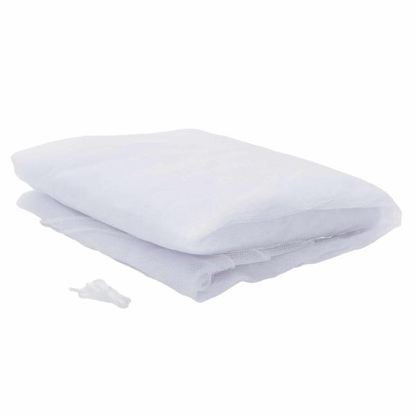 Moskito-Netz für das Bett 3 Stk. 156 Mesh Weiß Polyester