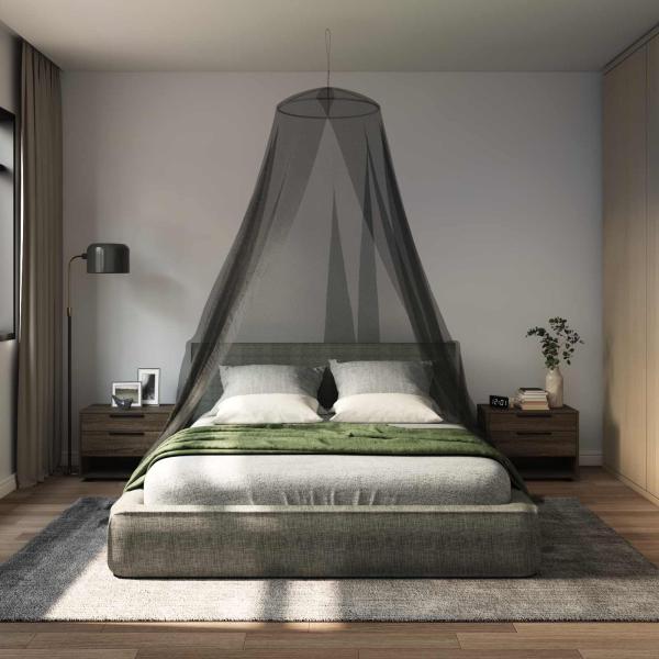 ARDEBO.de - Moskito-Netz für das Bett 156 Mesh Schwarz ?56 x 220 cm
