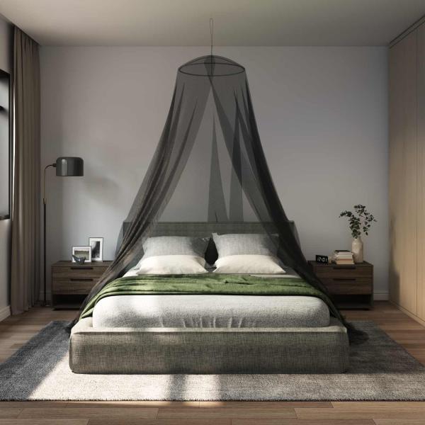 ARDEBO.de - Moskito-Netz für das Bett 156 Mesh Schwarz ?56 x 220 cm