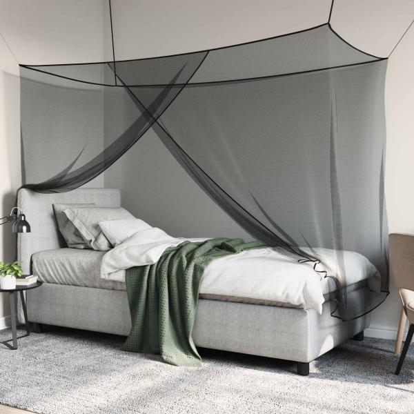 Moskito-Netz für das Bett 156 Mesh Schwarz 220 x 120 x 150 cm