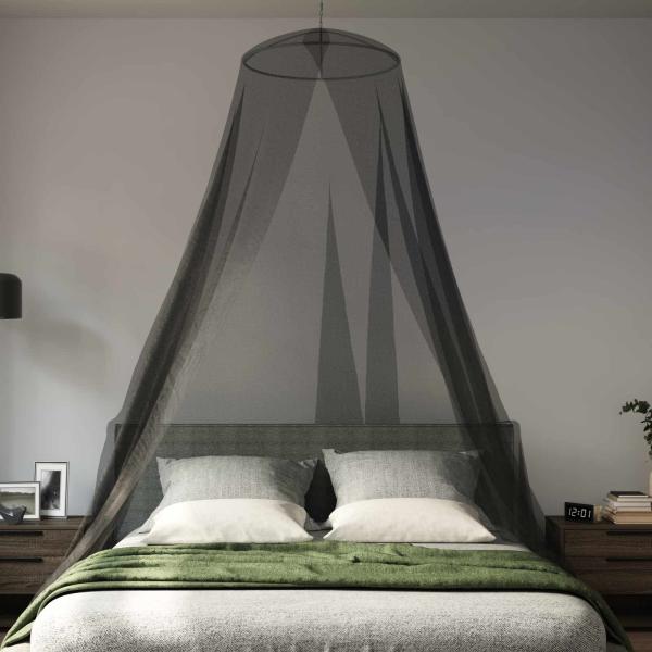 Moskito-Netz für das Bett 3 Stk. 156 Mesh Schwarz ?56 x 220 cm