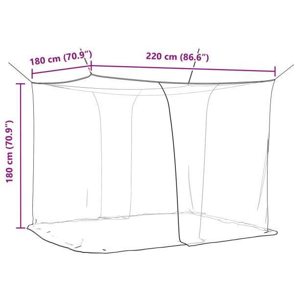 Moskito-Netz für das Bett 3 Stk. 156 Mesh Schwarz Polyester