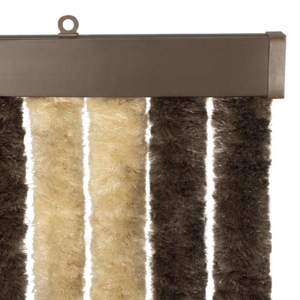 Insektenschutzvorhang Chenille Dunkelbraun und Beige