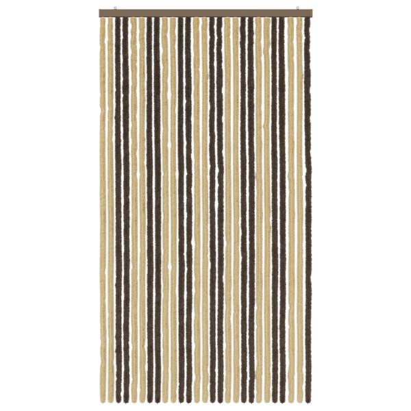 Insektenschutzvorhang Chenille Dunkelbraun und Beige