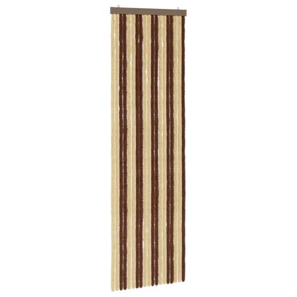 Insektenschutzvorhang Chenille Braun und Beige 56 x 185 cm