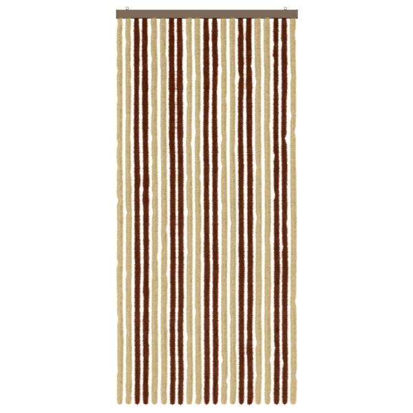 Insektenschutzvorhang Chenille Braun und Beige 90 x 200 cm