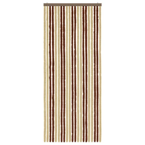 Insektenschutzvorhang Chenille Braun und Beige 90 x 220 cm